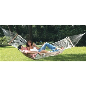 Comfortable Large Cotton Rope Hammock with Carry Bag