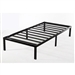 Twin XL Study Black Metal Platform Bed Frame - No Box-Springs Needed