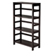 3-Shelf Wooden Shelving Unit Bookcase in Espresso Finish