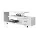 White Modern TV Stand - Fits up to 60-inch Flat Screen TV