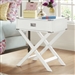 White Modern Bedroom Decor 1-Drawer Bedside Table Nightstand End Table