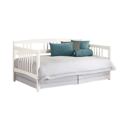 Twin size Daybed in White Wood Finish - Trundle Sold Separately