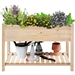 Solid Wood 2-Tier Raised Garden Bed Planter Box 4-ft x 2-ft x 32-inch High