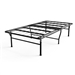 Twin XL College Dorm 16-inch Tall Metal Platform Bed Frame with Storage Space