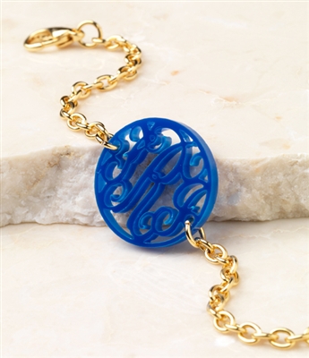 Acrylic Monogram Bracelet