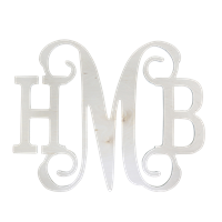 monogram wood letters