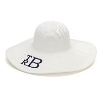 White Adult Floppy Hat