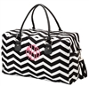 Black Chevron Weekender Bag