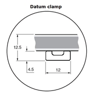 Bolted datum clamp and clamp support kit for FASTRACK-A-9589-0096
