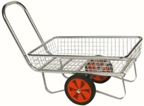 zinc garden centre trolley