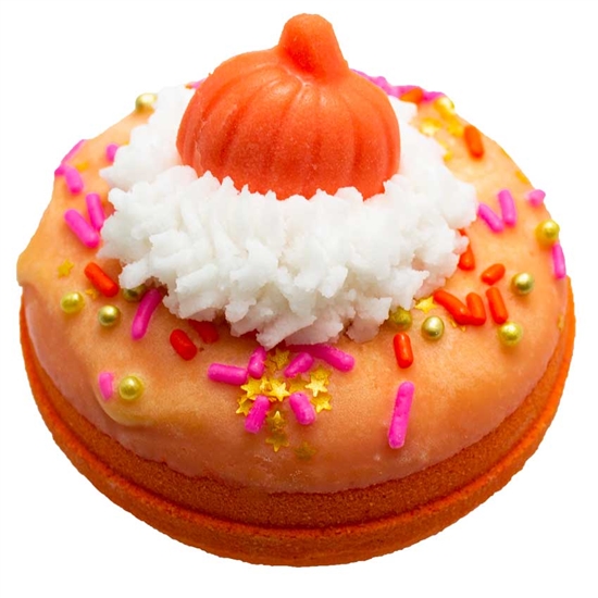 Frosted Pumpkin Cupcake Bath Bomb Donut