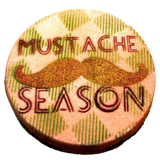 "Mustache Season" Color Art Bath Bomb