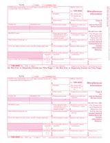 1099 MISC Laser Four Part Tax Forms