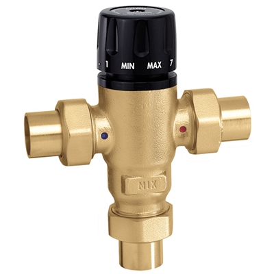 Caleffi Â¾" sweat MixCal Sweat with inlet check valves 521509AC