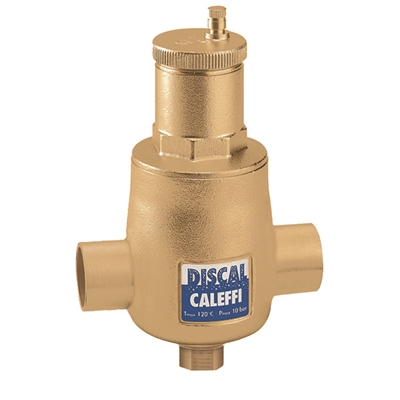 Caleffi 1 Â½" sweat Discal Sweat Air Separator with Â½" service check valve 551041AC