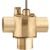 Caleffi, inverted flare, Three-way on/off two position valve. Z300042