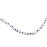 Silver Clad Ball Chain Necklace