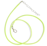 Lime Green Waxed Cotton Cord Necklace