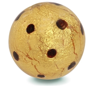 Gold Olivia Dot Murano Glass Charm