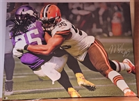 Myles Garrett Signed Oversize Canvas