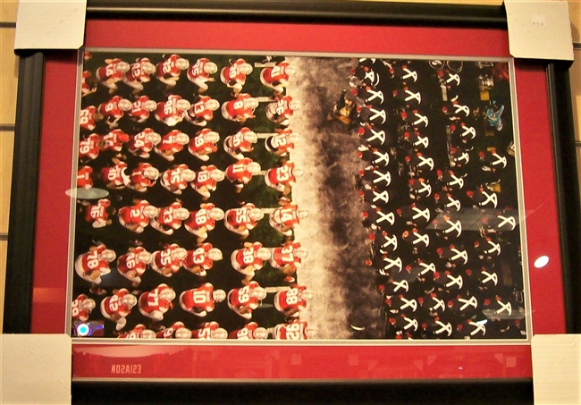 Ohio State Marching Band and Team 16 x 20 Framed