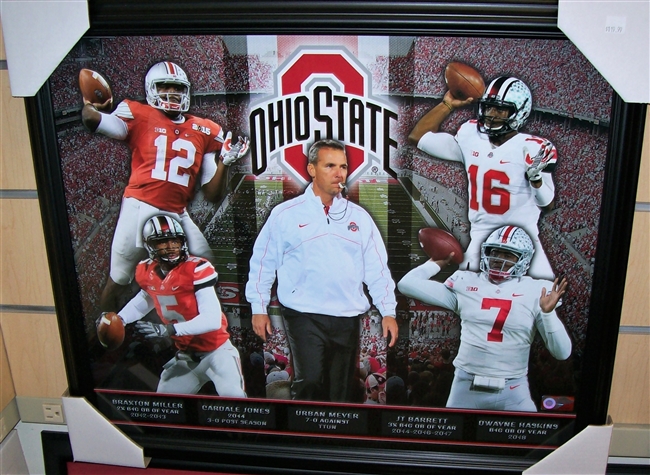 Urban Meyer's Quarterbacks Collage 16 x 20 Framed