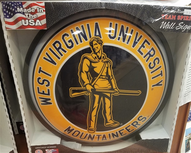 Slimline Illuminated West Virginia University Mountaineers Wall Sign