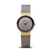 Bering ladies two tone brushed silver & polished gold watch with Swarovski elements