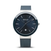 Bering men's ceramic bezel blue watch