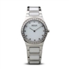 Bering ladies white ceramic cz watch