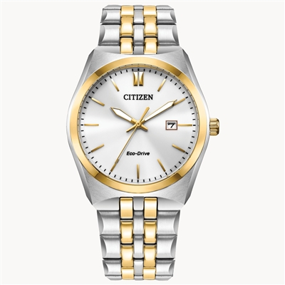 men's citizen corso white dial watch