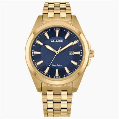 men's citizen eco drive peyten blue dial watch