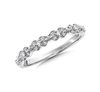 10k white gold diamond stackable ring