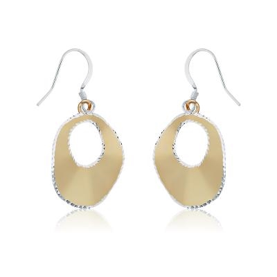 Gold Plated Sterling Silver Disc Earrings
