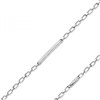 Sterling silver bracelet with CZ bar