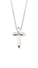 Diva Diamonds sterling silver & diamond cross necklace