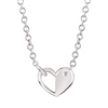 diva diamonds sterling silver & diamond heart necklace