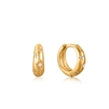 Ania Haie rising star gold plated starry opal huge hoop earrings