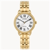 ladies citizen eco drive coin edge gold watch