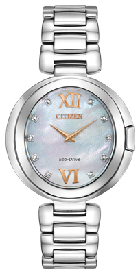 ladies citizen eco-drive cappella ladies diamond watch