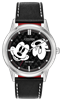 citizen eco-drive Mickey Mouse black leather strap watch