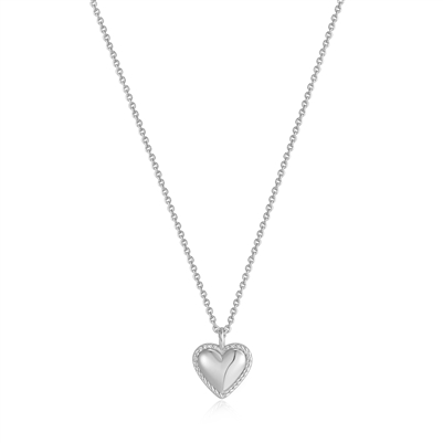 Ania Haie ropes & dreams sterling silver heart necklace