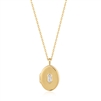 Ania Haie dance til dawn gold sparkle locket pendant necklace