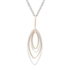Frederic Duclos sterling silver & rose gold plated Barbara necklace