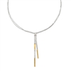 Frederic Duclos sterling silver & gold plated enid necklace