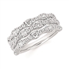 14k white gold diamond fashion ring