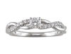 18k white gold diamond engagement ring