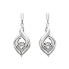 sterling silver diamond dancer earrings