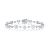 sterling silver & cz cubic zirconia bracelet