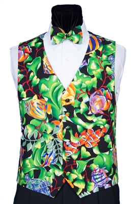 Tropical Fish Vest & Bow